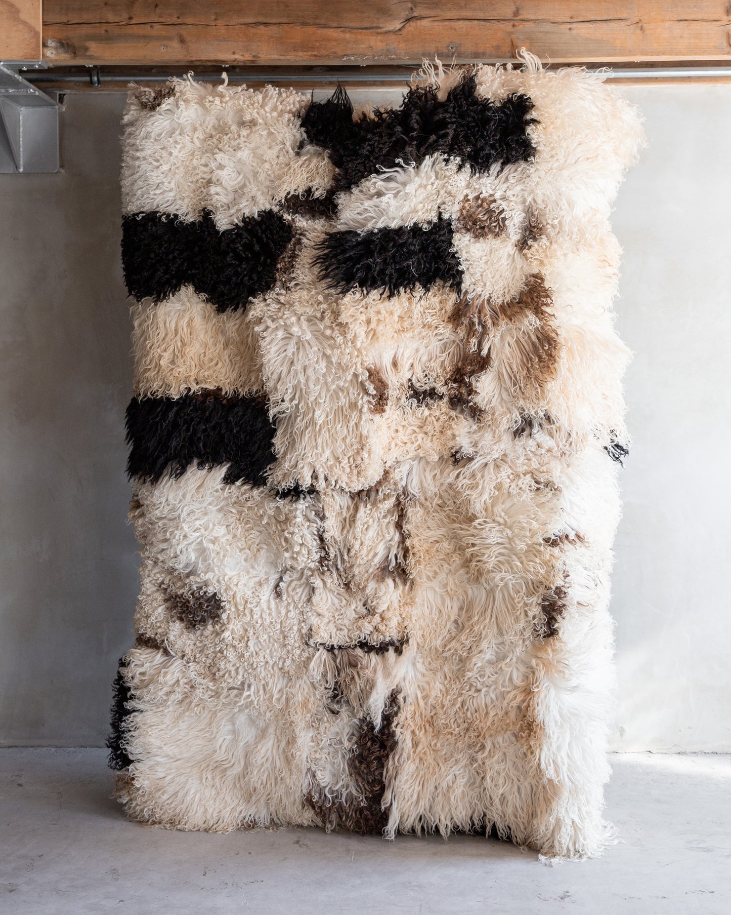 Schapenvacht tapijt met krullende vacht - 200x150cm - SKK-165