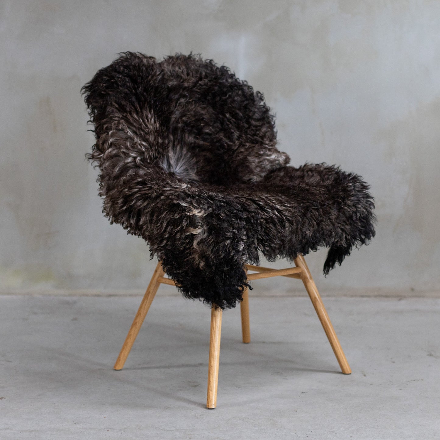 Bonte Krul Schapenvacht - ca. 92x60 cm - SV-231