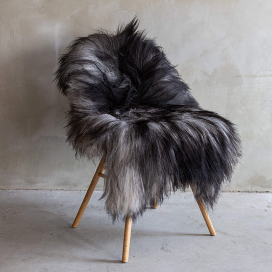 IJslandse schapenvacht XXL - Natuurlijk grijs - ca. 120x77cm - SVV-440