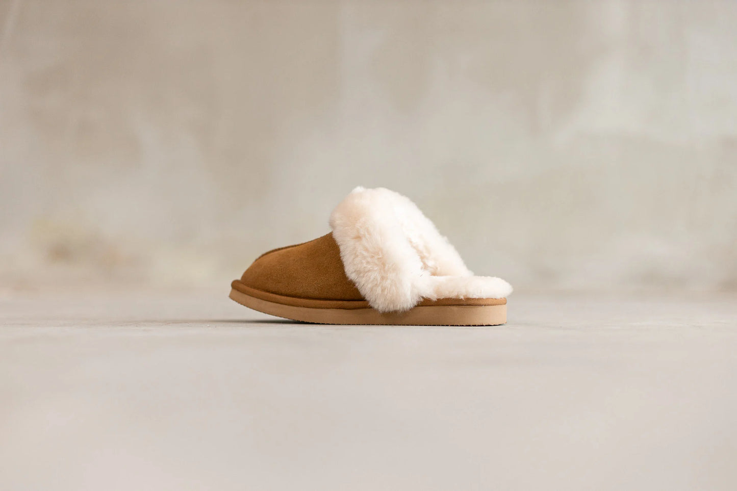 Lamsvacht Lumi Pantoffels - Camel - Maat 40