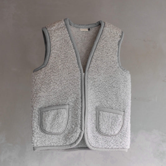 Wollen bodywarmer Taru - Grijs - Maat S