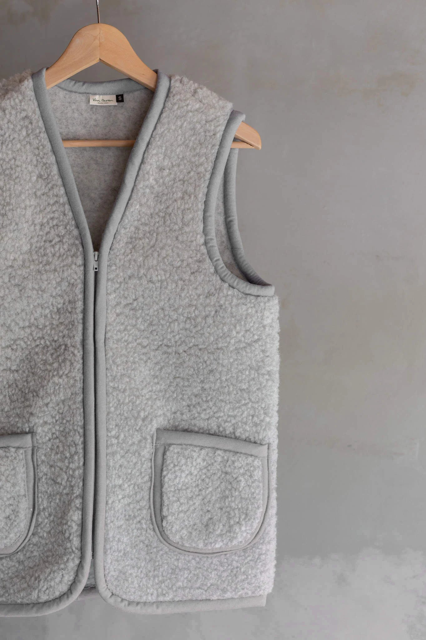 Wollen bodywarmer Taru - Grijs - Maat XXXXL