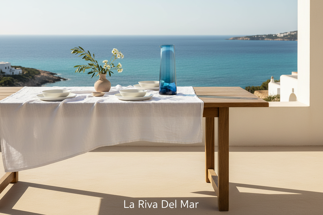 Azuurblauwe karaf aan de Middellandse Zee - La Riva Del Mar