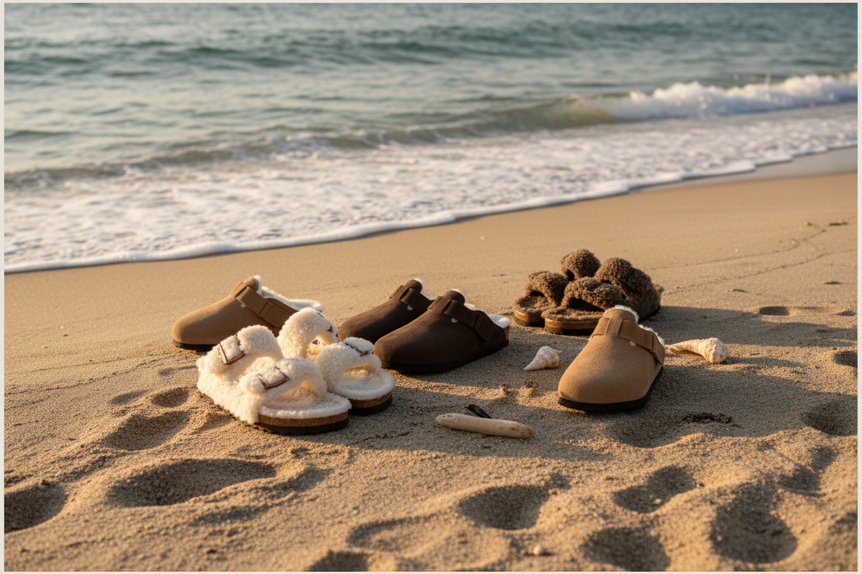 Beach coastal slippers collectie