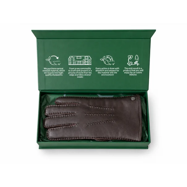 Hertenleren handschoenen met alpacavacht – 3 kleuren