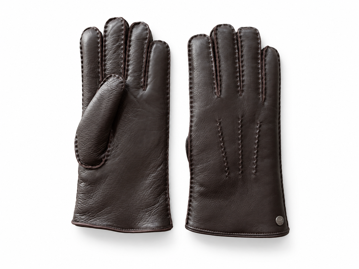 Hertenleren handschoenen met alpacavacht – 3 kleuren