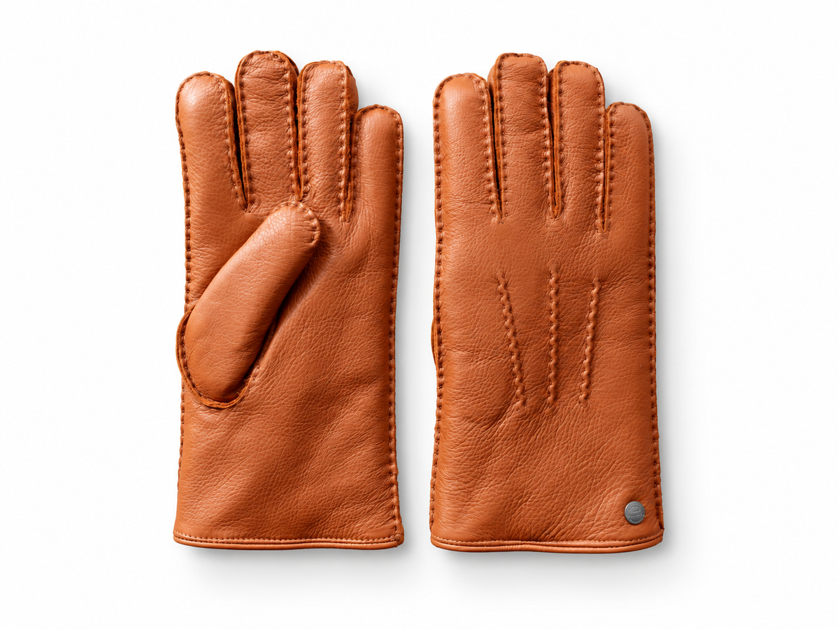 Hertenleren handschoenen met alpacavacht – 3 kleuren