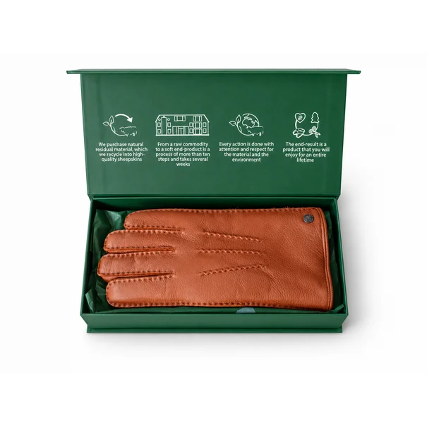 Hertenleren handschoenen met alpacavacht – 3 kleuren