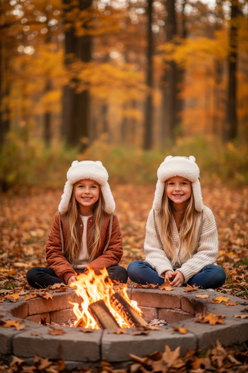 Kinderpilotenmuts herfst barbecue
