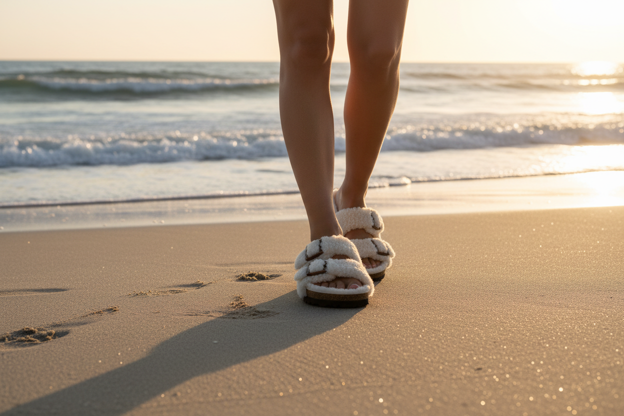 Strand lifestyle foto slipper