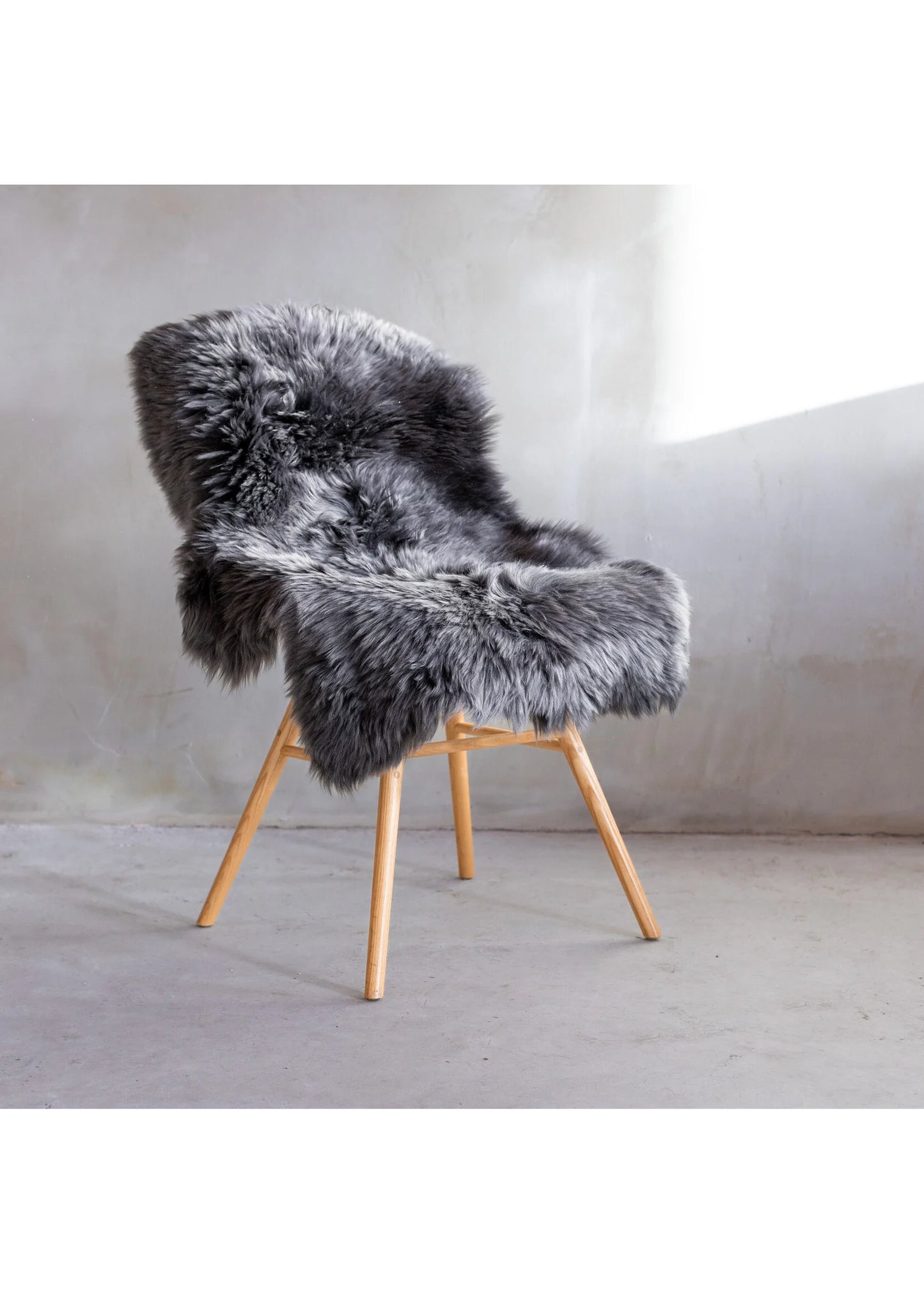 Nieuw Zeelands schapenvacht-Donker Grijs